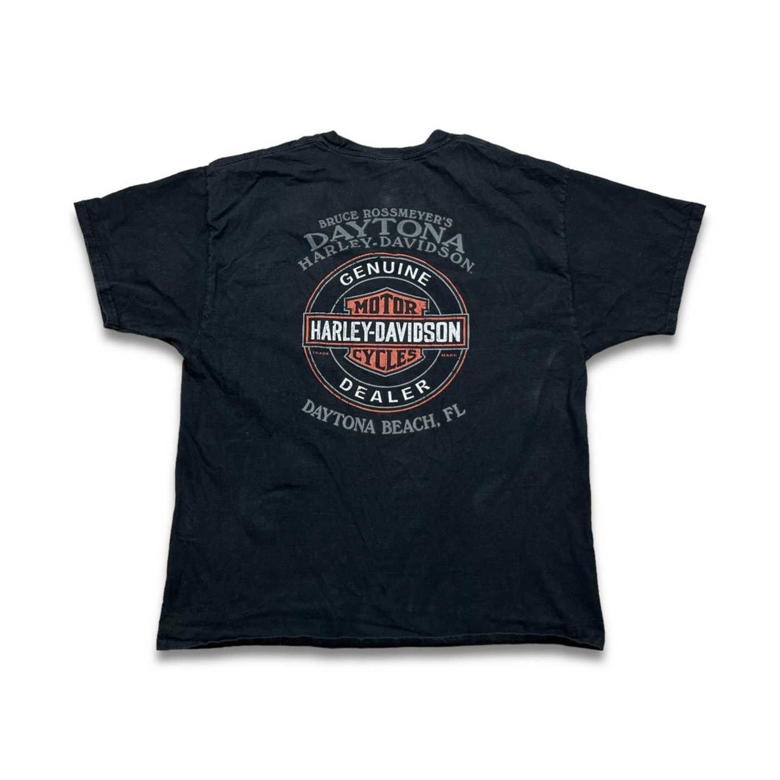 Harley Davidson × Vintage 2015 Harley Davidson T Shirt Old School Motorcycle Biker Tee Size US XL / EU 56 / 4 - 5 Thumbnail
