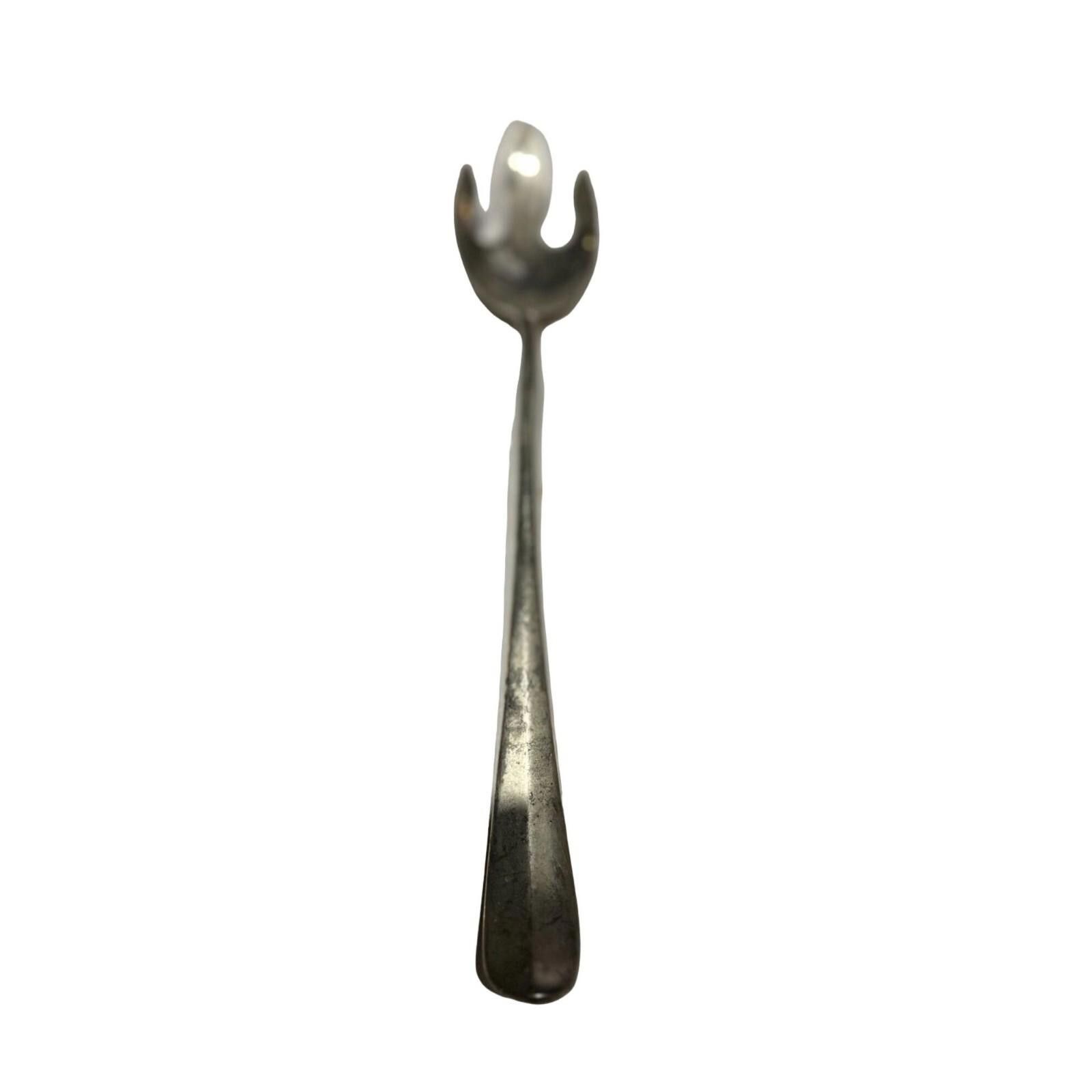 Unknown London Vintage Silver toned Salad Spoon Spork Metal Elegance Size ONE SIZE - 2 Thumbnail
