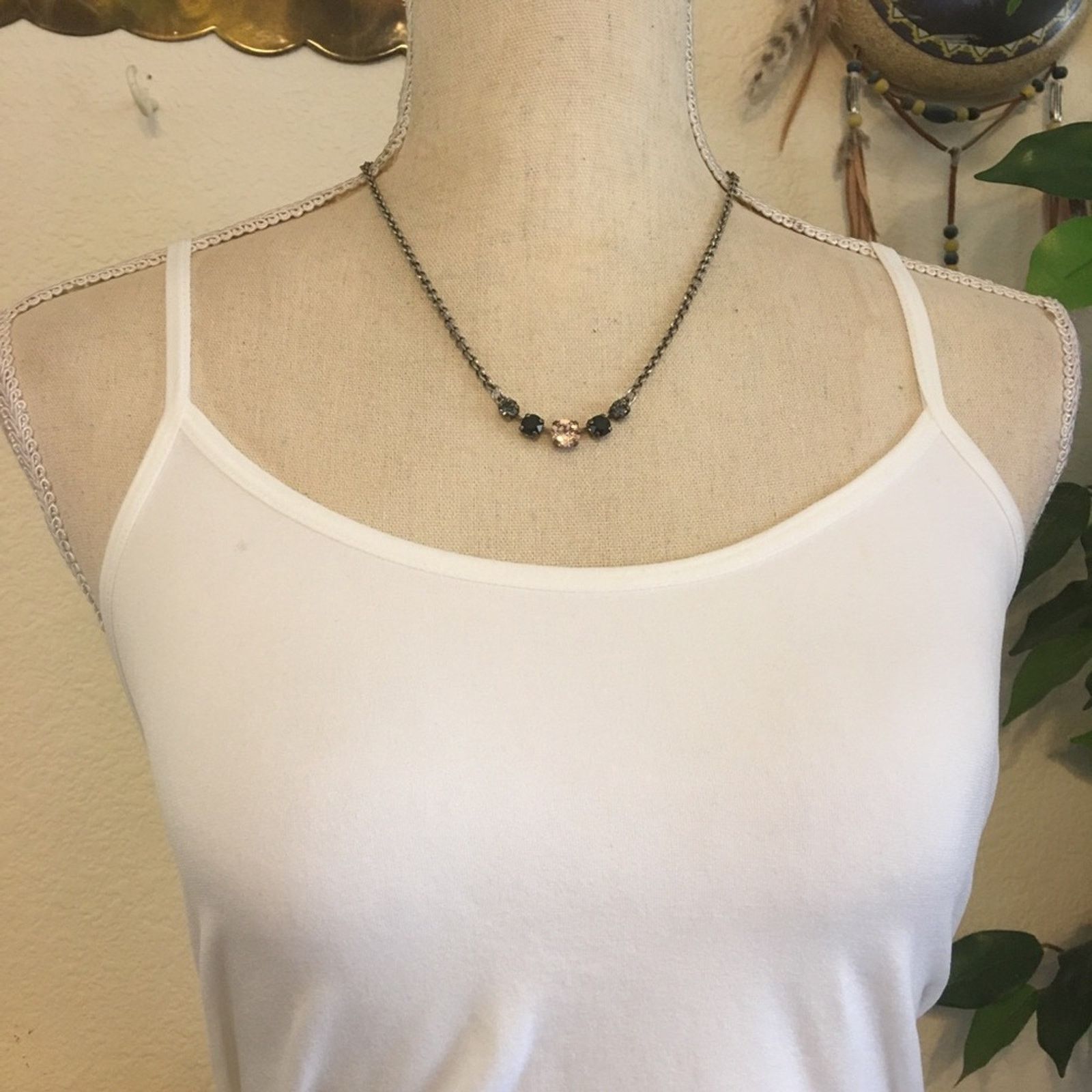 Jewelry Made with Love multi tone glass stone necklace Size ONE SIZE - 3 Thumbnail