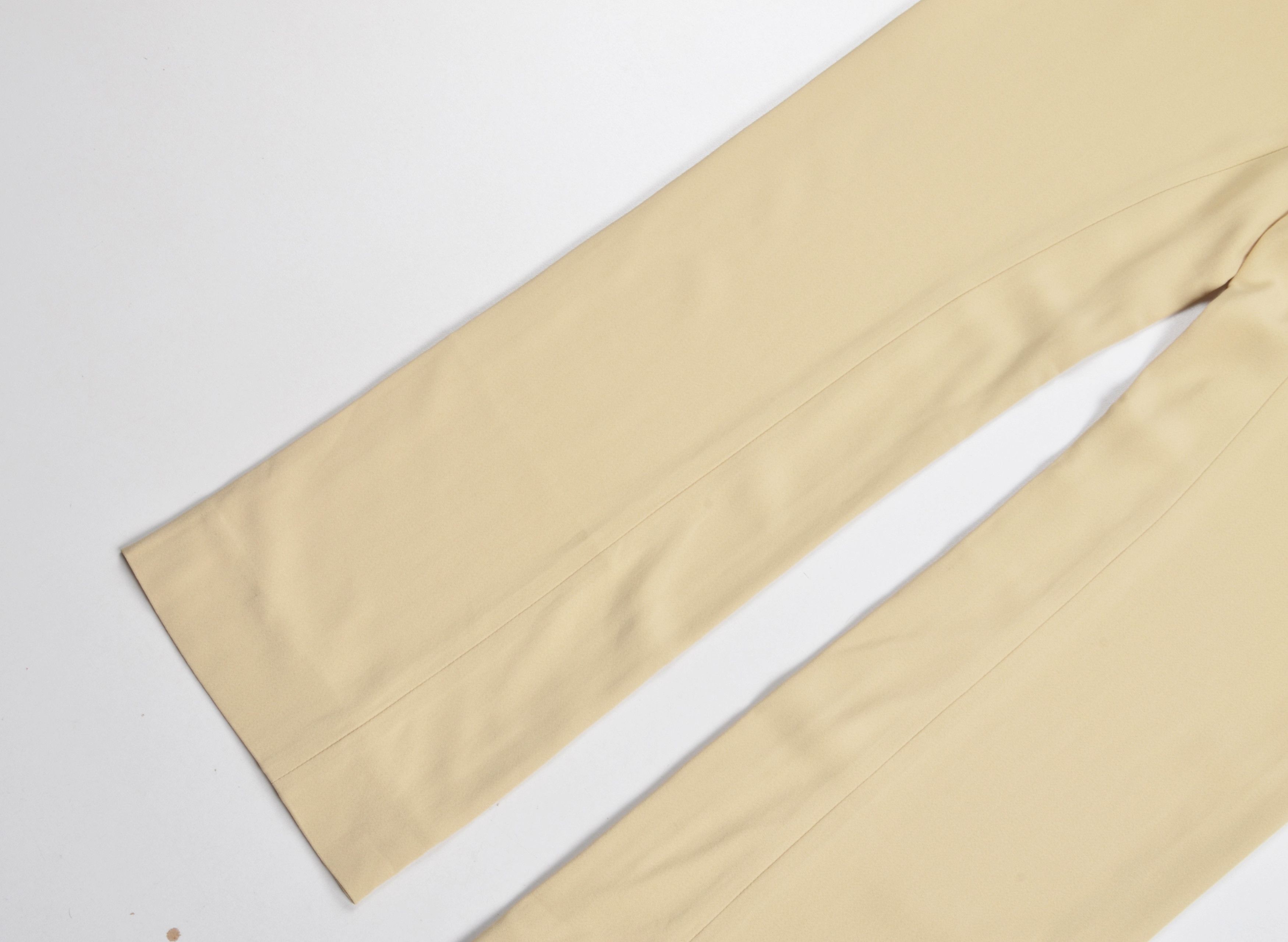Moschino Vintage Moschino Cheap and Chic 90's Beige Straigh Trousers Size 29" - 4 Thumbnail