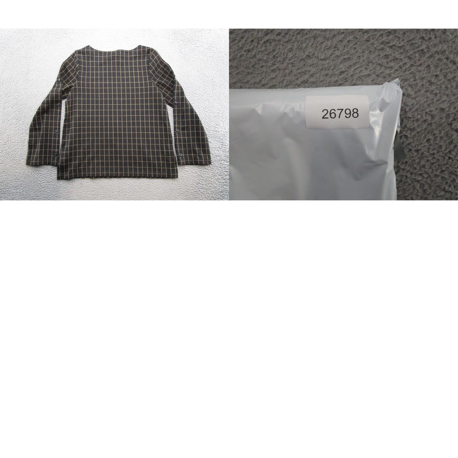 J. Jill J Jill Ponte Button Sleeve Heavy Knit Checkered Pullover Top M NEW Multicolor Knit Blouse Women Pullover Button Sl eeve Size M / US 6-8 / IT 42-44 - 8 Thumbnail