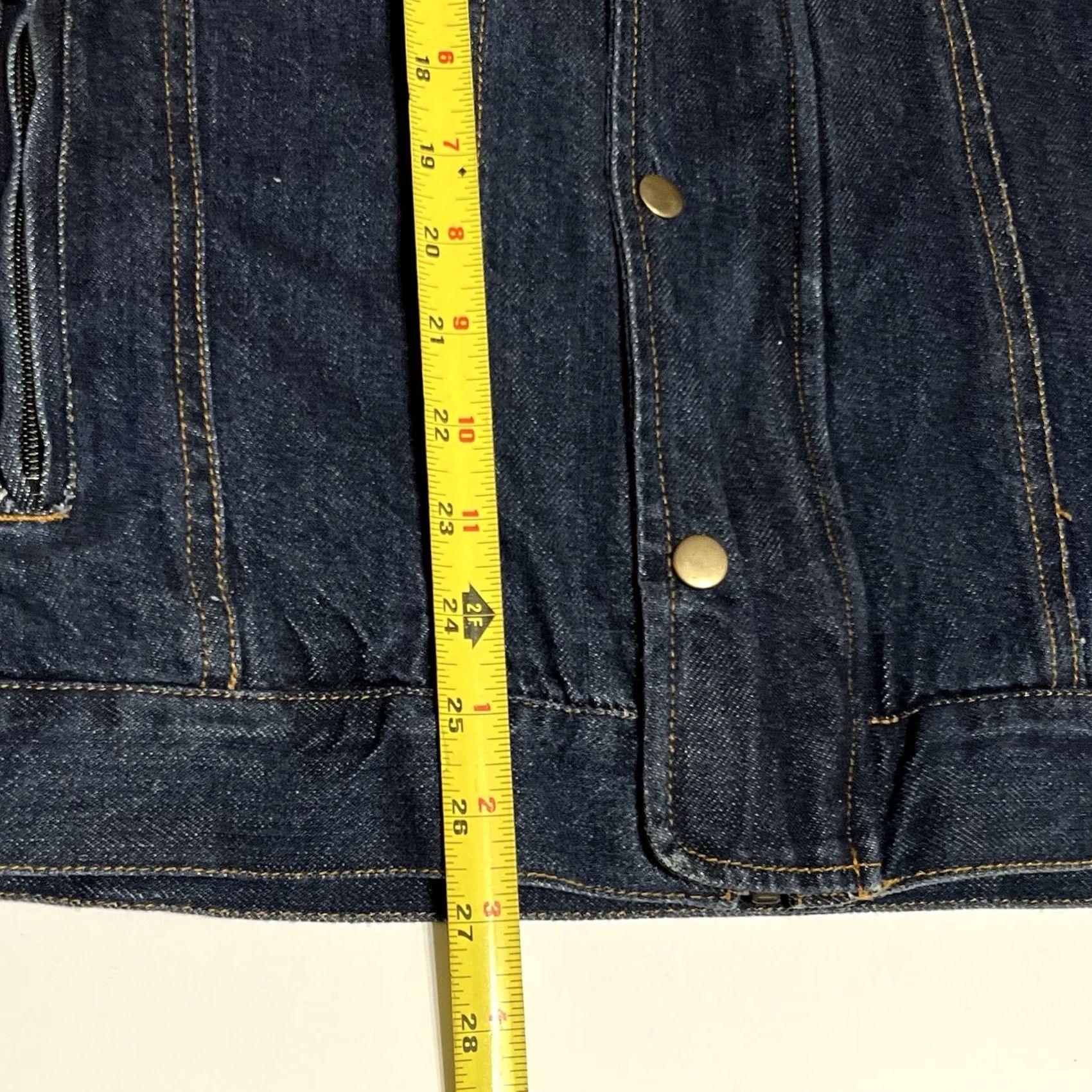 Vintage Milwaukee Denim Biker Vest Men's Large Blue Snap Front Pockets Size US L / EU 52-54 / 3 - 4 Thumbnail