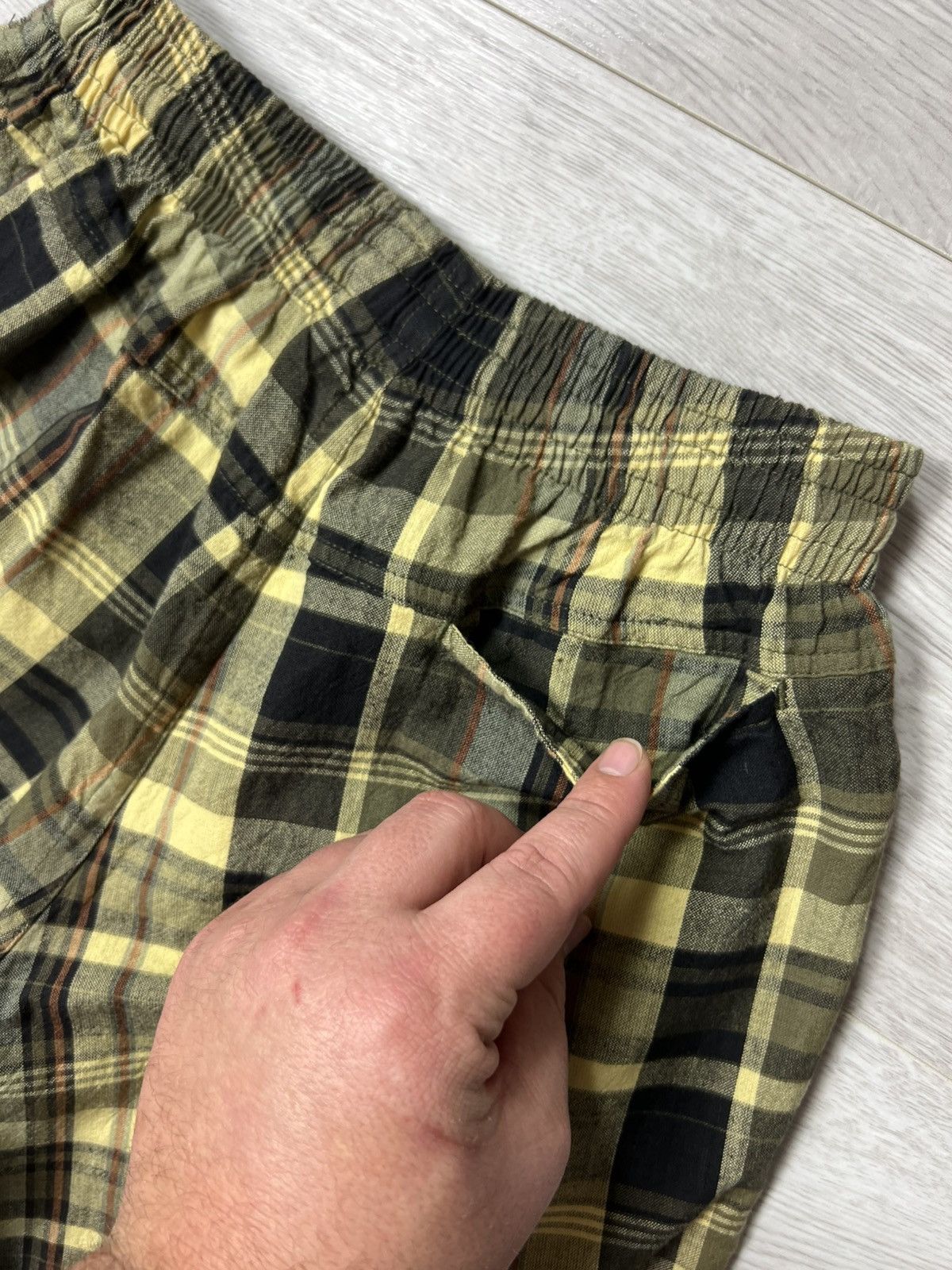 Stussy Rare 90s Vintage Stussy ELASTIC STUFF Men’s Checked Shorts Size US 30 / EU 46 - 9 Thumbnail