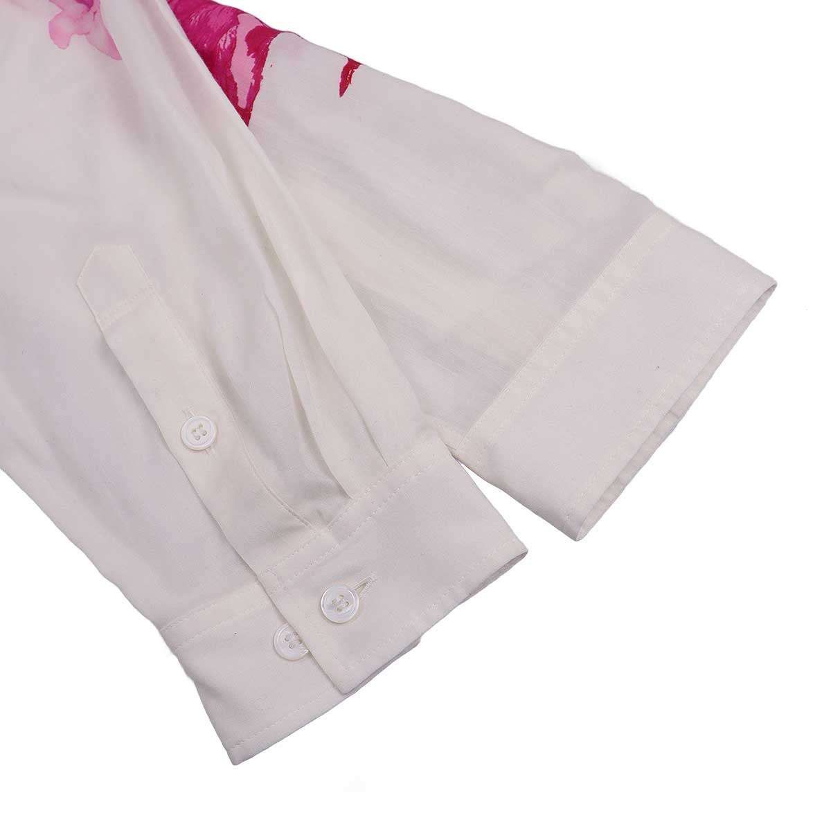 Yohji Yamamoto Yohji Yamamoto Pour Homme 24AW FLOWER DESIGNED BLOUSE Size US M / EU 48-50 / 2 - 5 Thumbnail