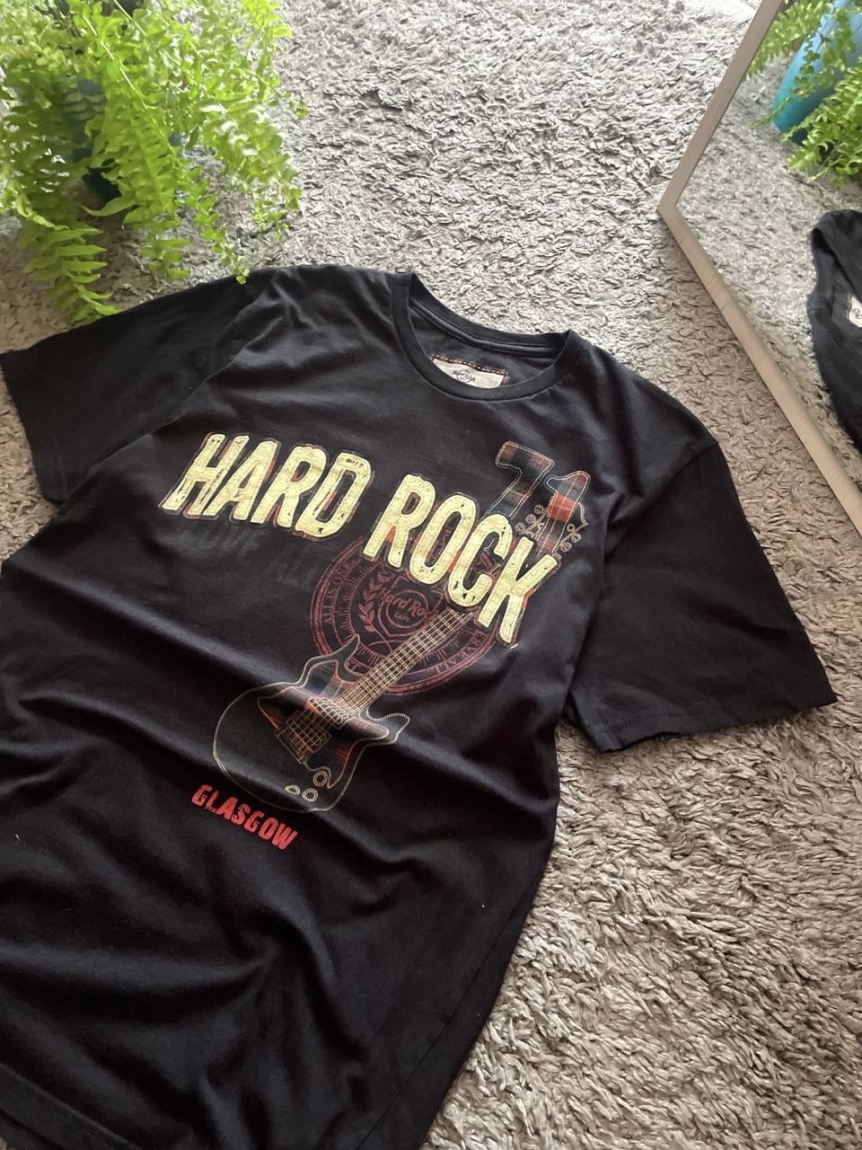 Hard Rock Cafe × Vintage 00s Hard Rock Cafe Streetwear Vintage Big Logo Y2k Glasgow Size US M / EU 48-50 / 2 - 4 Thumbnail