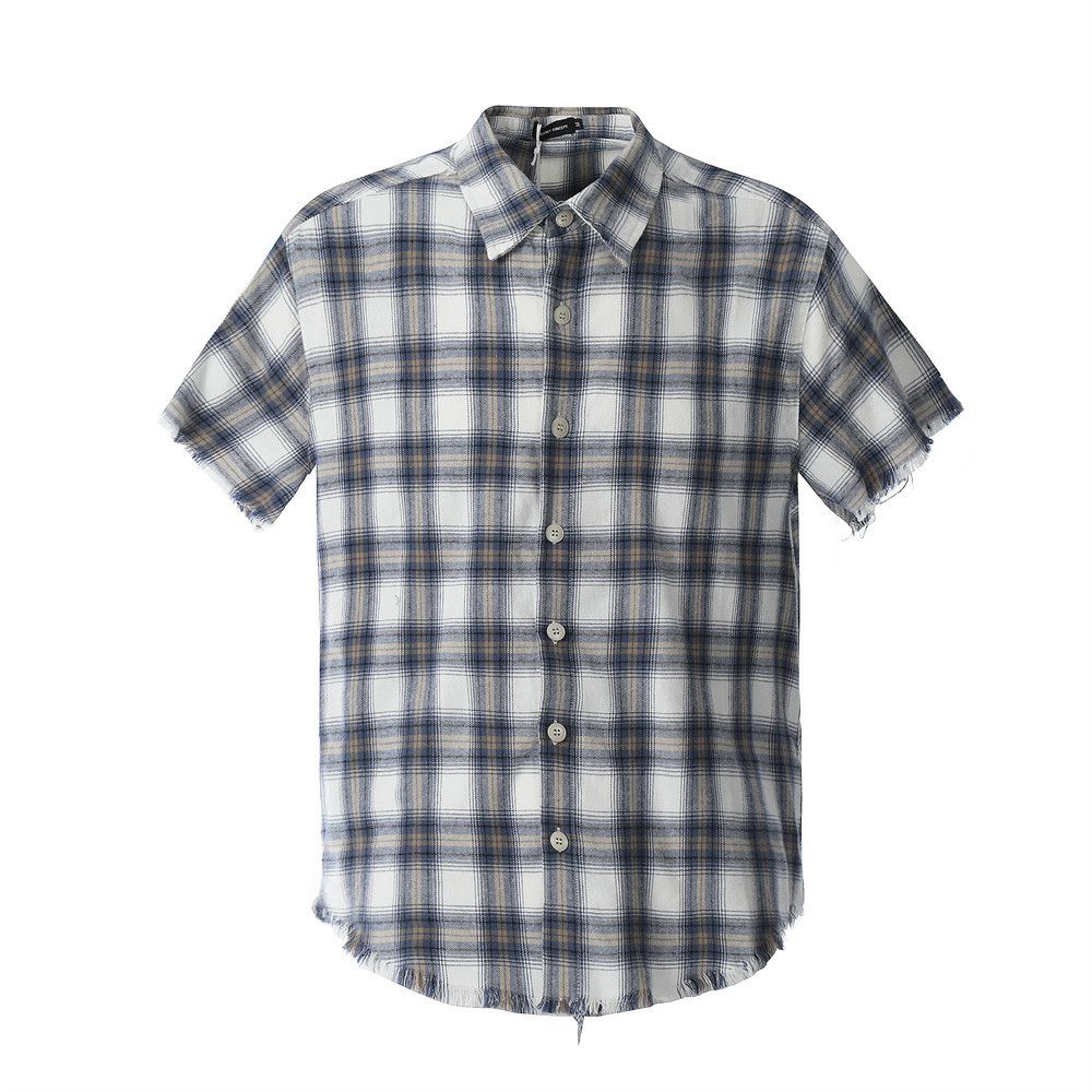 Japanese Brand × Vintage Men's retro loose casual lapel plaid shirt y2k Size US M / EU 48-50 / 2 - 1 Thumbnail