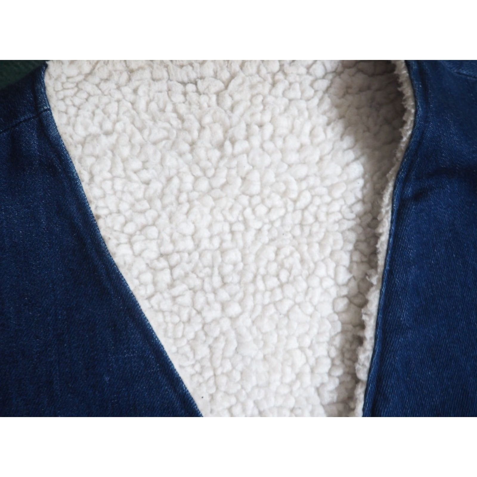 Denime VTG 70s Dark Wash Blue Denim Sherpa Yellowstone Western Snap Vest Mens XL Size US XL / EU 56 / 4 - 6 Thumbnail