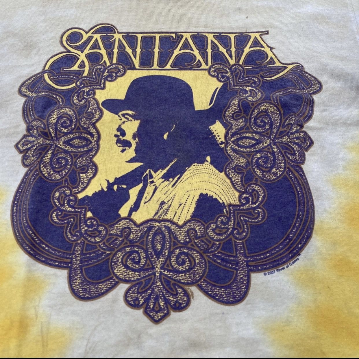 Band Tees Vintage Carlos Santana All Is One Tie Dye Band Tees Size US S / EU 44-46 / 1 - 3 Thumbnail