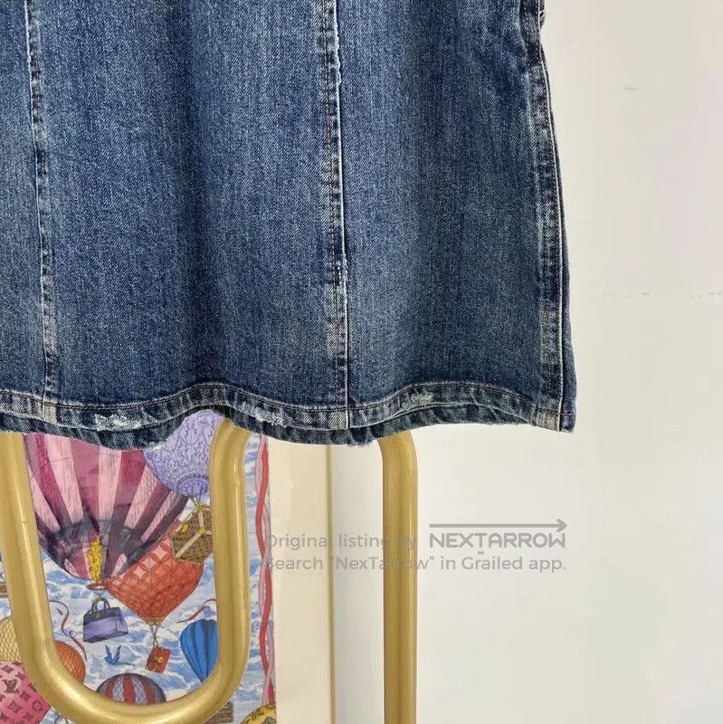 Miu Miu Miu Miu Denim Skirt with Lace Trim . Size 26" / US 2 / IT 38 - 4 Thumbnail