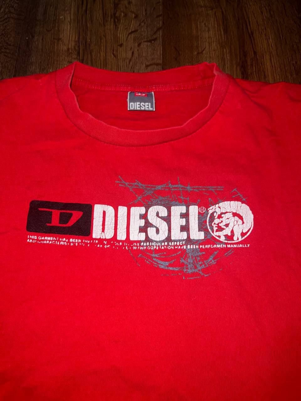Diesel × Vintage Diesel Big Logo Print Brown Hype T-Shirt Y2K Vintage Size US XL / EU 56 / 4 - 4 Thumbnail