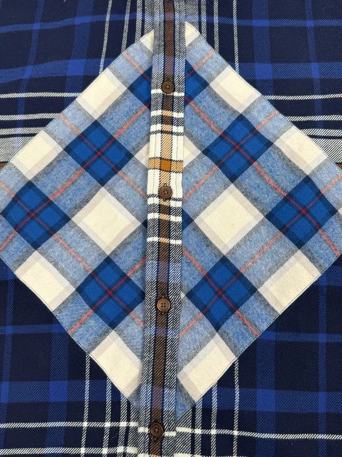 Givenchy AW2017 Givenchy Navy Checkered Shirt by Riccardo Tisci Size US M / EU 48-50 / 2 - 9 Thumbnail