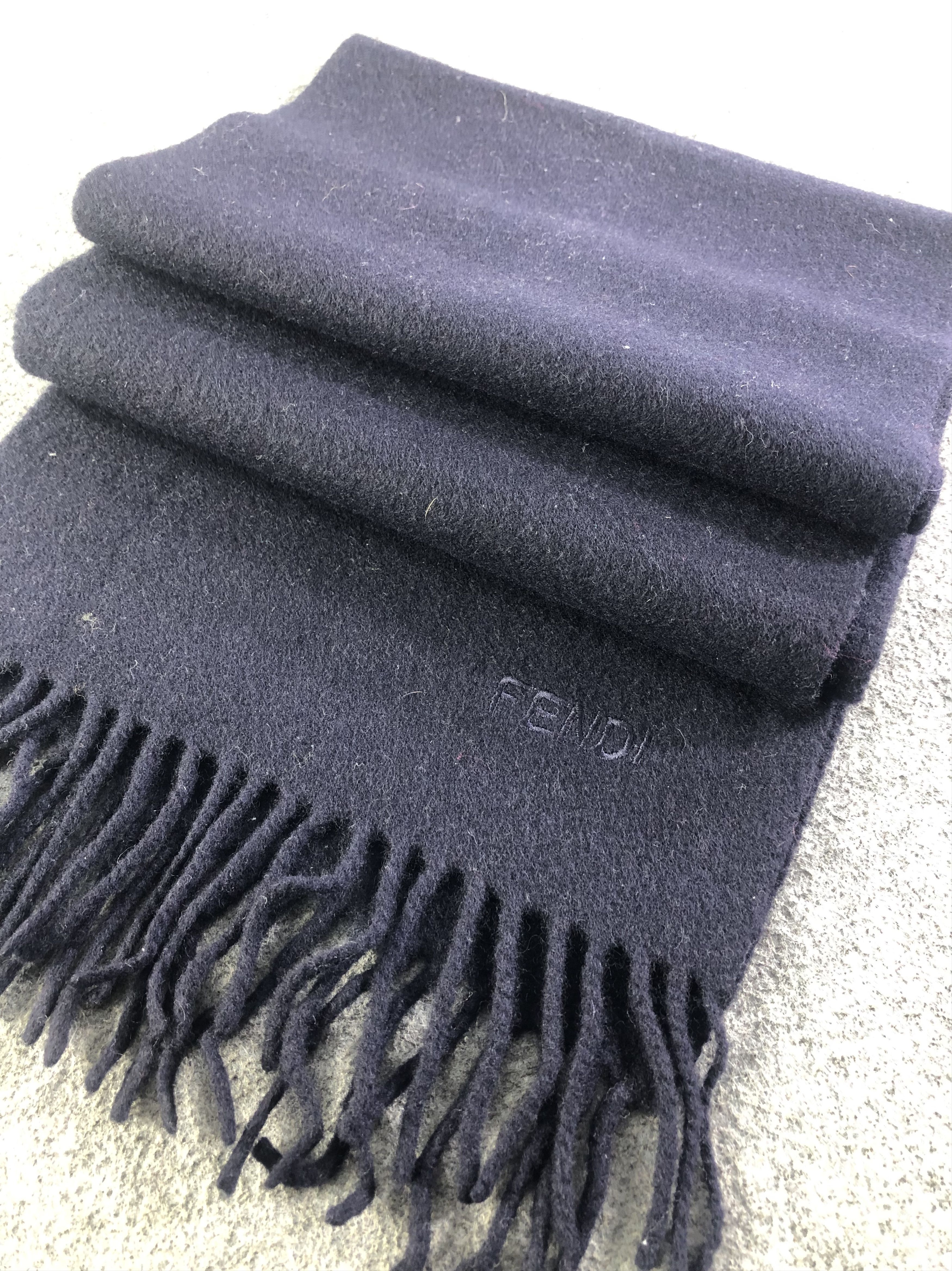 Vintage Fendi Plain Scarf / Muffler / Neckwear SS1294 Size ONE SIZE - 2 Thumbnail