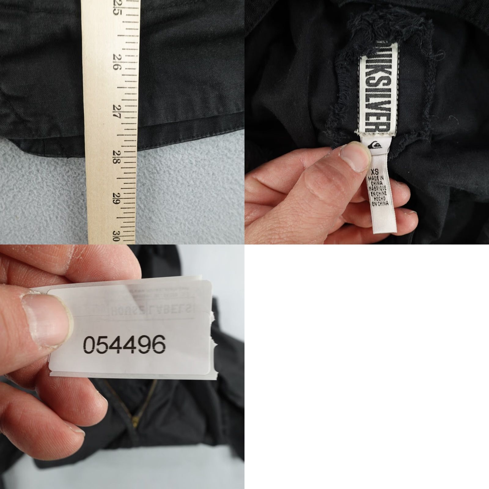 Quiksilver Quiksilver Jacket Womens XS Black Hooded Coat Field Work Full Zip Up Skate Surf Size XS / US 0-2 / IT 36-38 - 8 Thumbnail