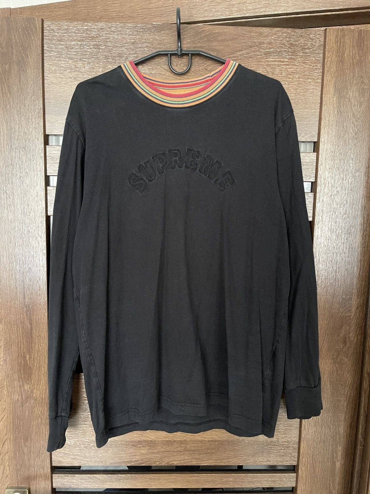 Other Supreme Multicolor Striped Rib Neck Long Sleeve T-Shirt Size US L / EU 52-54 / 3 - 2 Thumbnail