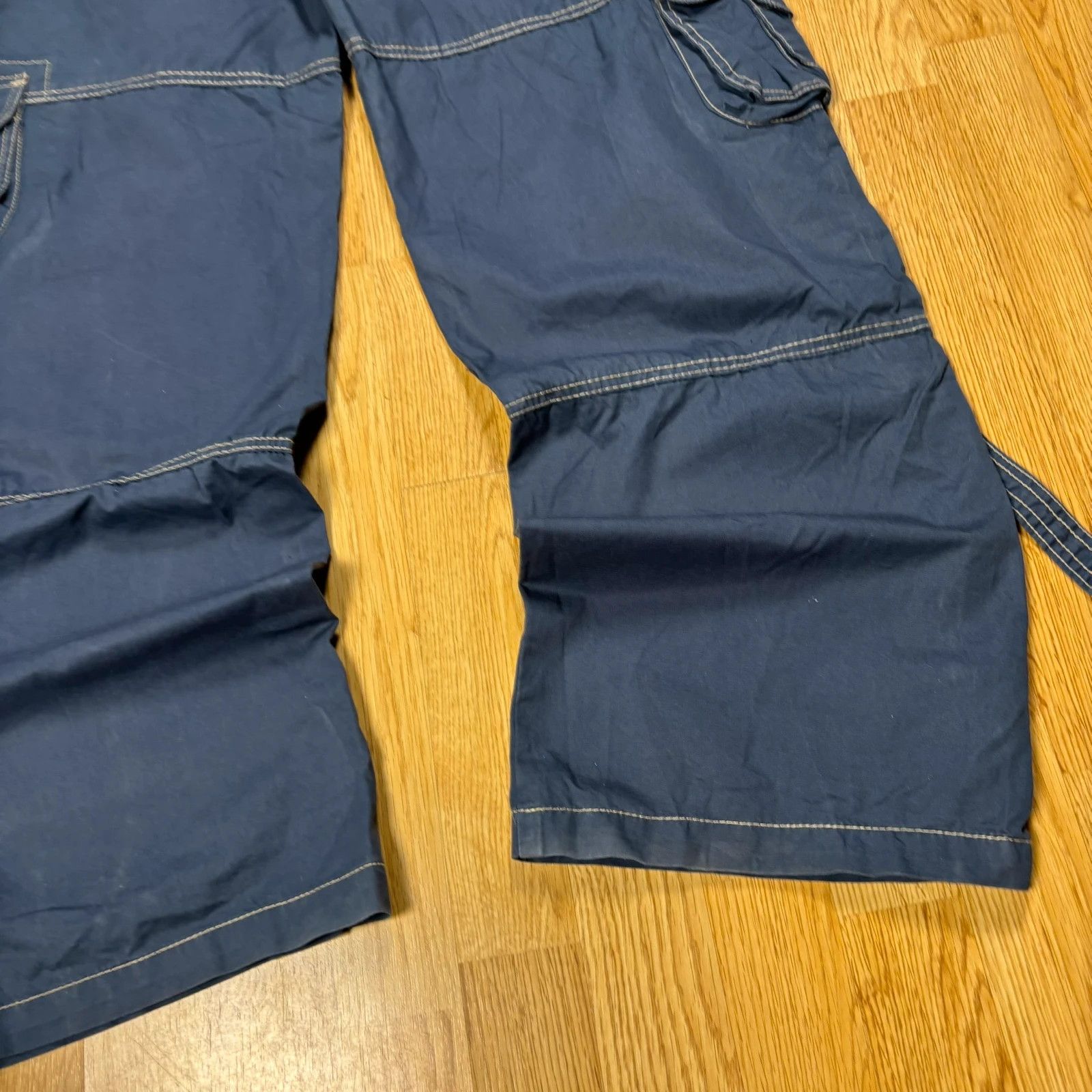 Japanese Brand Denim Co Blue Cargo Pants Size US 34 / EU 50 - 8 Thumbnail
