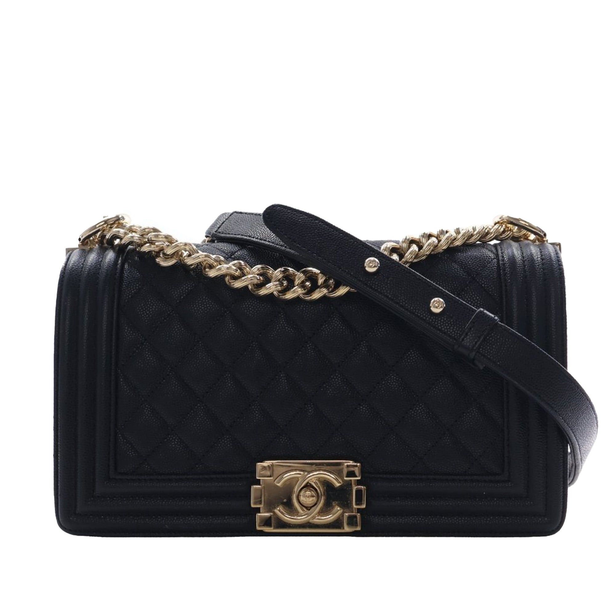 Chanel Old Medium Quilted Caviar Boy Flap Size ONE SIZE - 1 Thumbnail