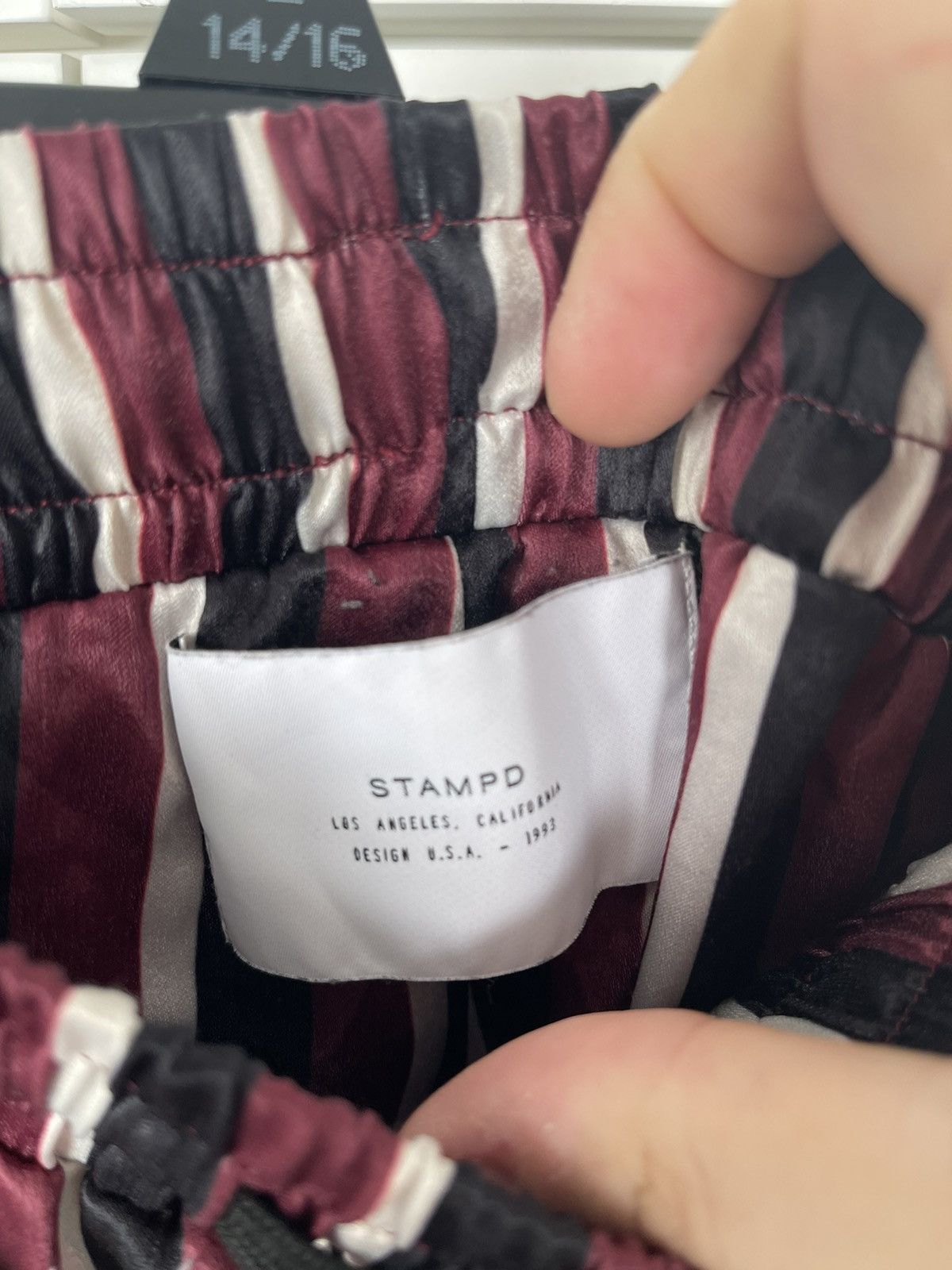Stampd Stampd Men’s Boxer Style Striped Shorts, Size L Size US 32 / EU 48 - 4 Thumbnail