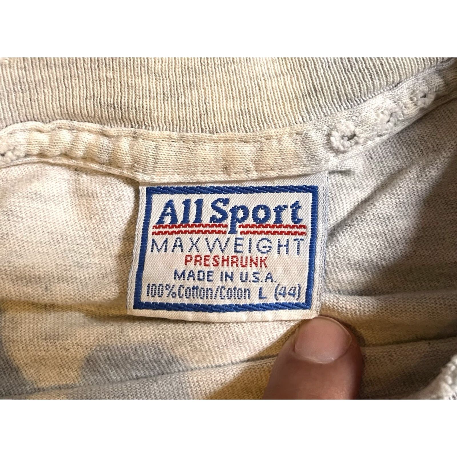 Vintage VINTAGE All Sport Death Vipers 131st Fighting Squadron Shirt Men’s Large Grey Distressed Size US L / EU 52-54 / 3 - 7 Thumbnail