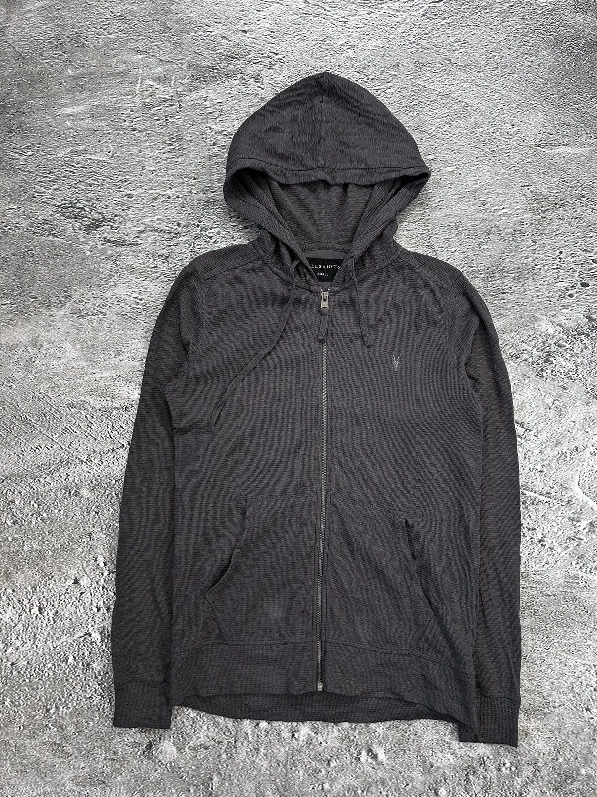 Allsaints Allsaints zip hoodie grey small logo Size US S / EU 44-46 / 1 - 1 Thumbnail