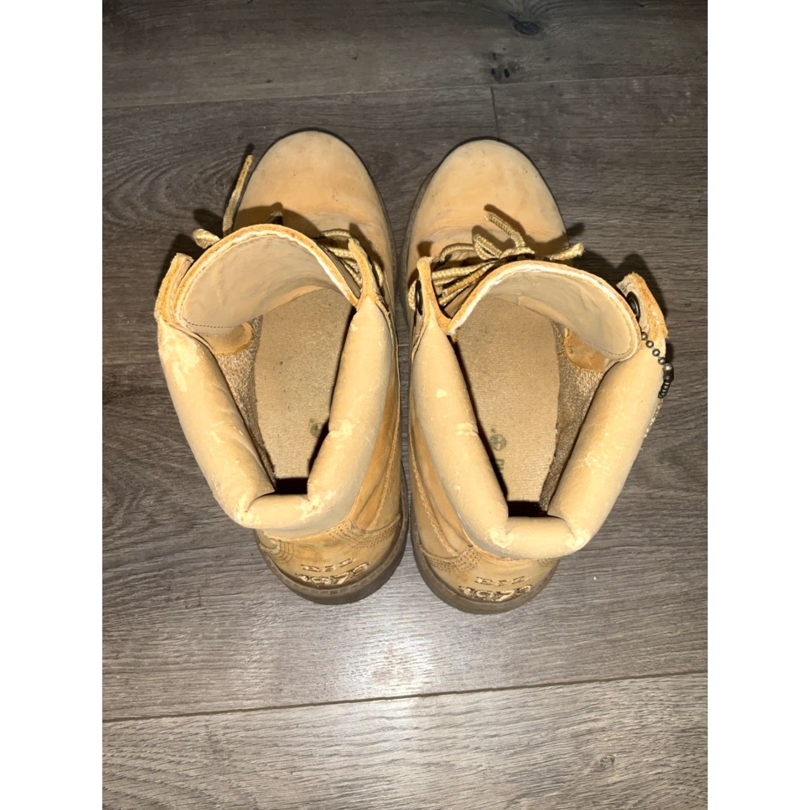 Timberland Timberland Boots Junior Premium 6-inch Wf Wheat Nubuck US Size 5 (Peeling Sole) Size US 5 / EU 37 - 7 Thumbnail