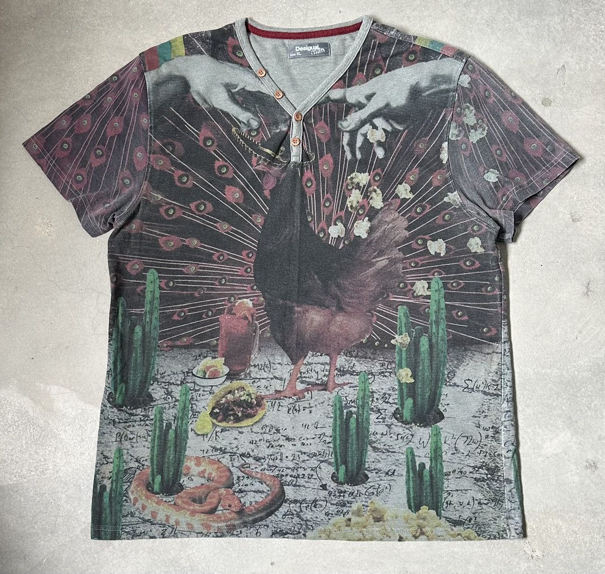 Desigual DESIGUAL MEN FULLPRINT BUTTON TEE Size US L / EU 52-54 / 3 - 1 Thumbnail