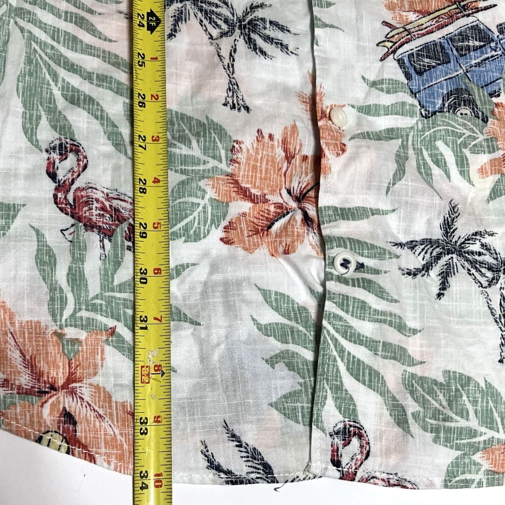 Izod VINTAGE Izod Saltwater Shirt Mens 3XL Hawaiian Beach Palm Trees Button Front Surf Aloha Size US XXL / EU 58 / 5 - 5 Thumbnail