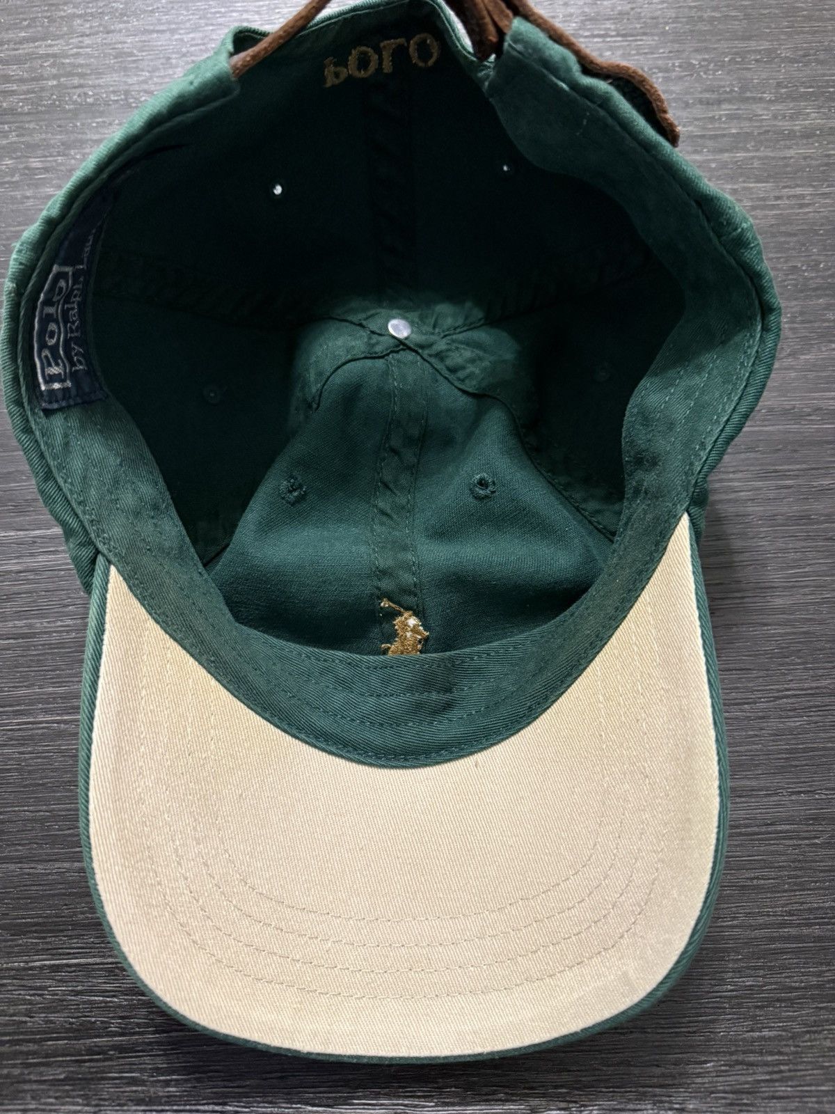 Polo Ralph Lauren Polo Ralph Lauren Green Strapback Hat Size ONE SIZE - 3 Thumbnail