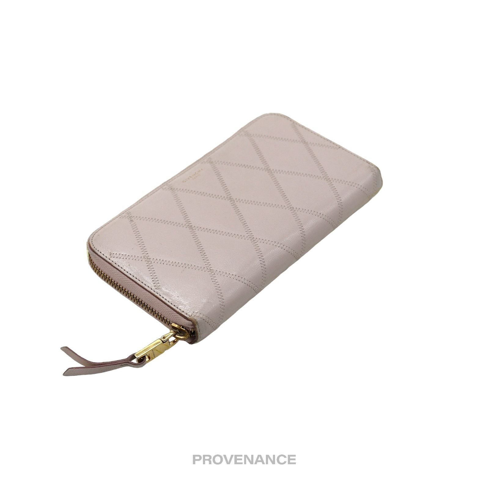 Givenchy 🔴 Givenchy Zip Long Wallet - Blush Quilted Leather Gold Size ONE SIZE - 4 Thumbnail