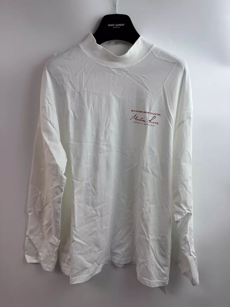 Martine Rose Martine rose Classic white and red logo long sleeve Size US M / EU 48-50 / 2 - 1 Thumbnail