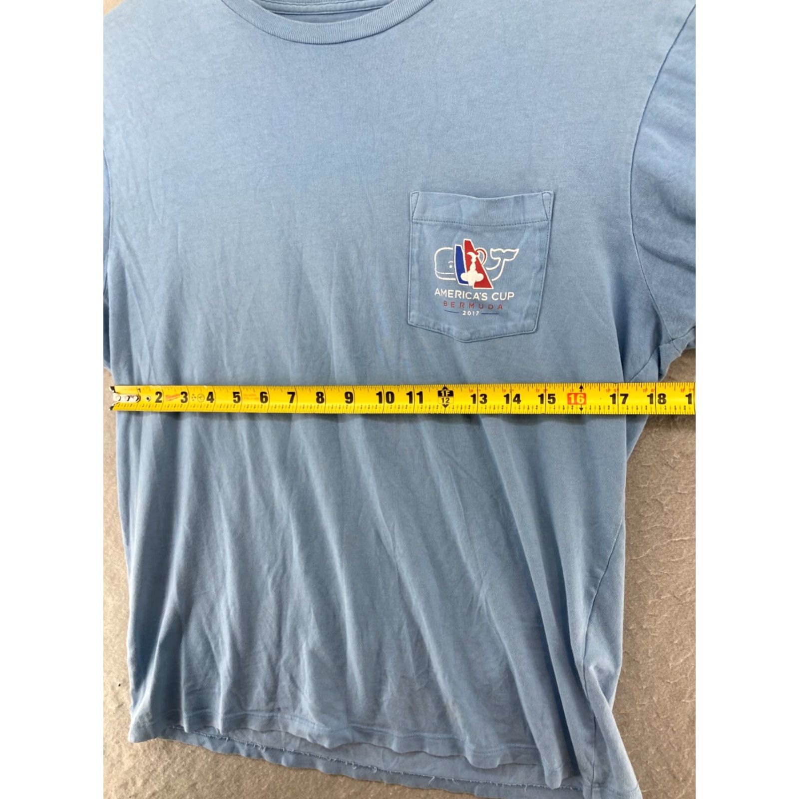 Vineyard Vines Vineyard Vines Mens TShirt Small Blue Americas Cup Whale Bermuda 2017 Size US S / EU 44-46 / 1 - 3 Thumbnail