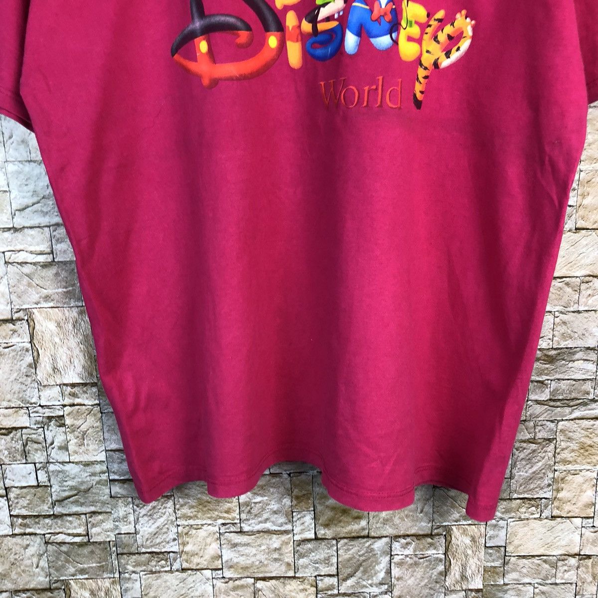 Cartoon Network × Disney × Mickey Mouse Mickey Mouse vintage Pink T-Shirt #A799 Size US XL / EU 56 / 4 - 6 Thumbnail