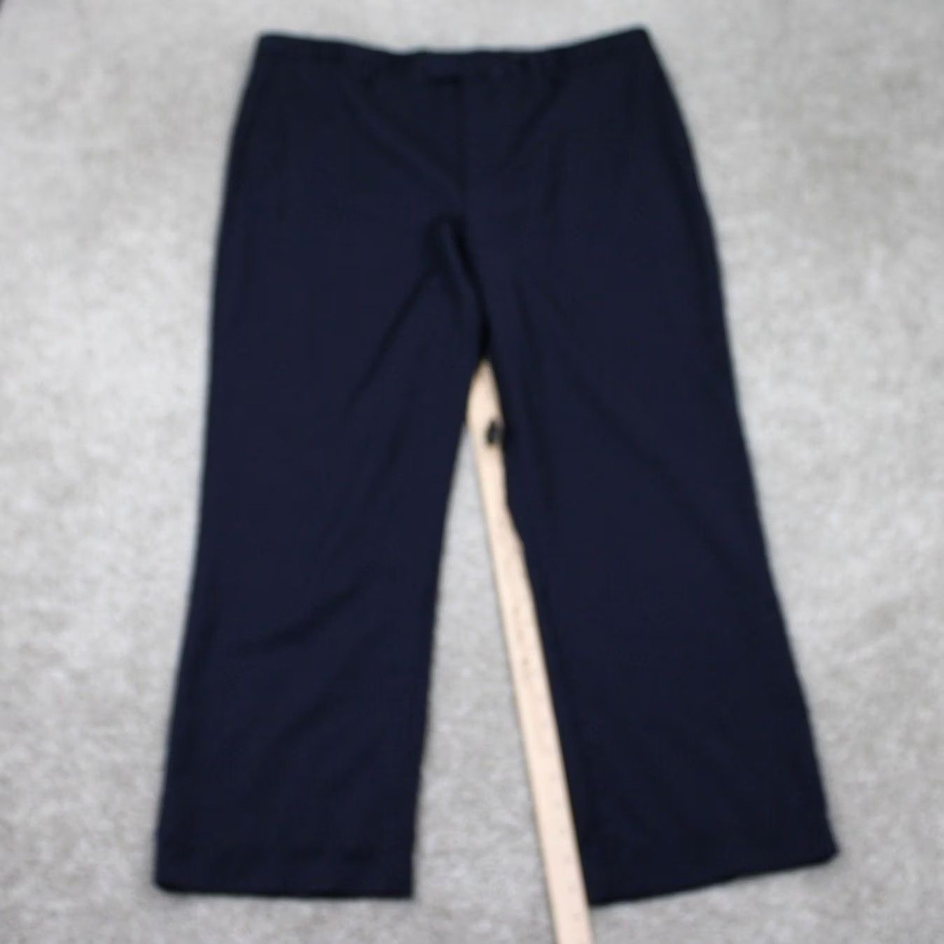 Banana Republic Banana Republic Mens Dress Pants Blue 40x30 Slim Fit Wool 120s Pattern Solid Straight Front Mens Size US 40 / EU 56 - 3 Thumbnail