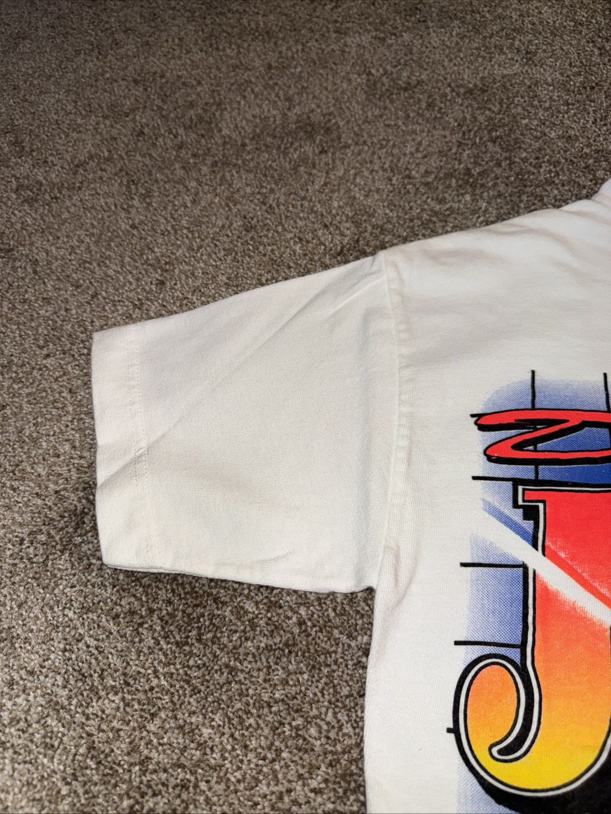 NASCAR Dale Jarrett NASCAR Vintage White Tee Shirt Size Medium Size US M / EU 48-50 / 2 - 4 Thumbnail