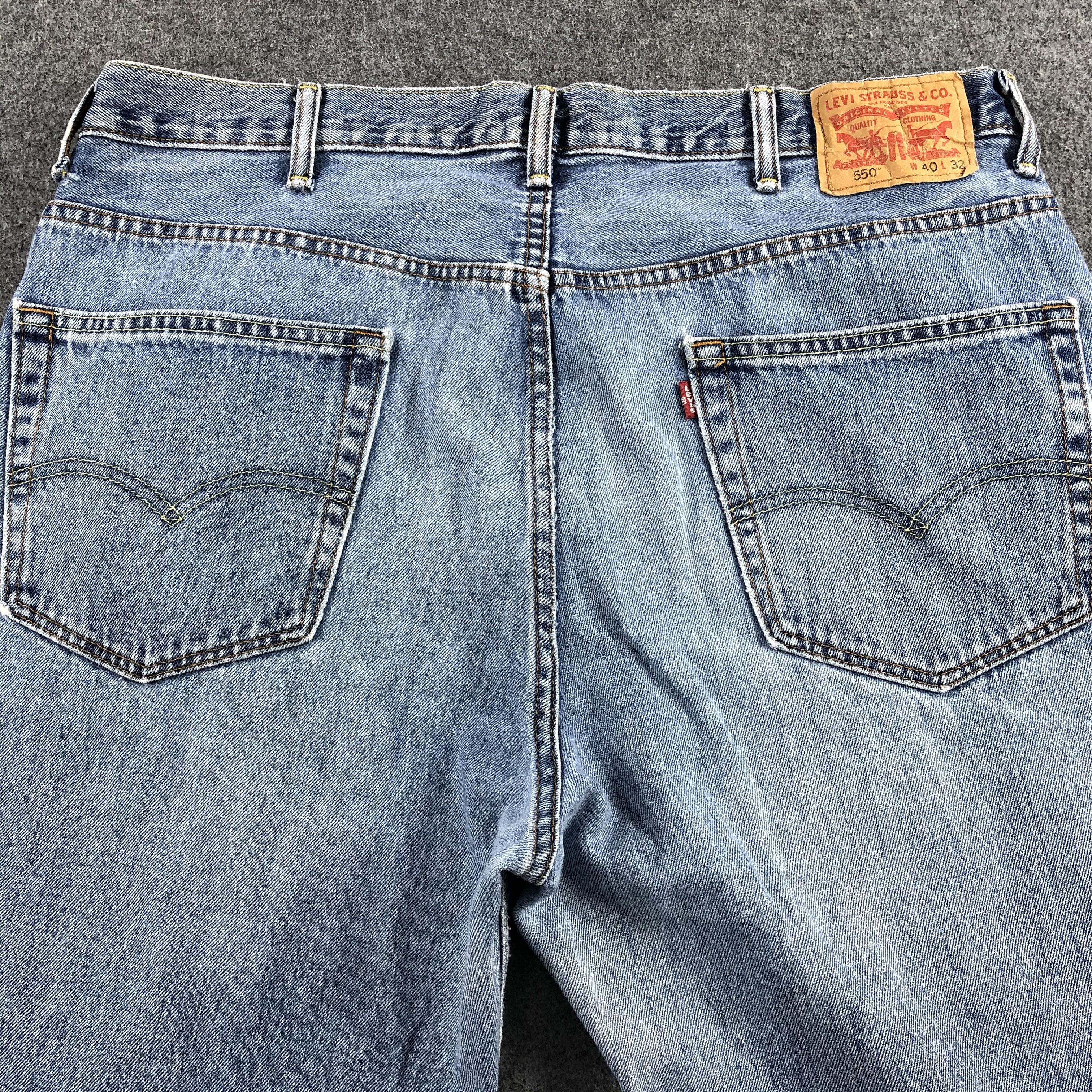 Levi's Vintage Blue Wash Levis 550 Jeans-J1692 Size US 39 - 4 Thumbnail