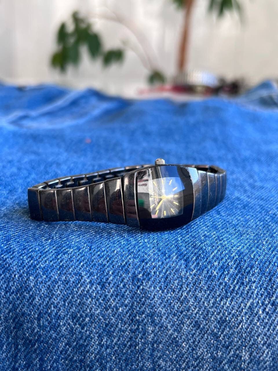 Japanese Brand × Vintage Vintage Japanese style futuristic Steel Black Watch Omax 00s Size ONE SIZE - 3 Thumbnail