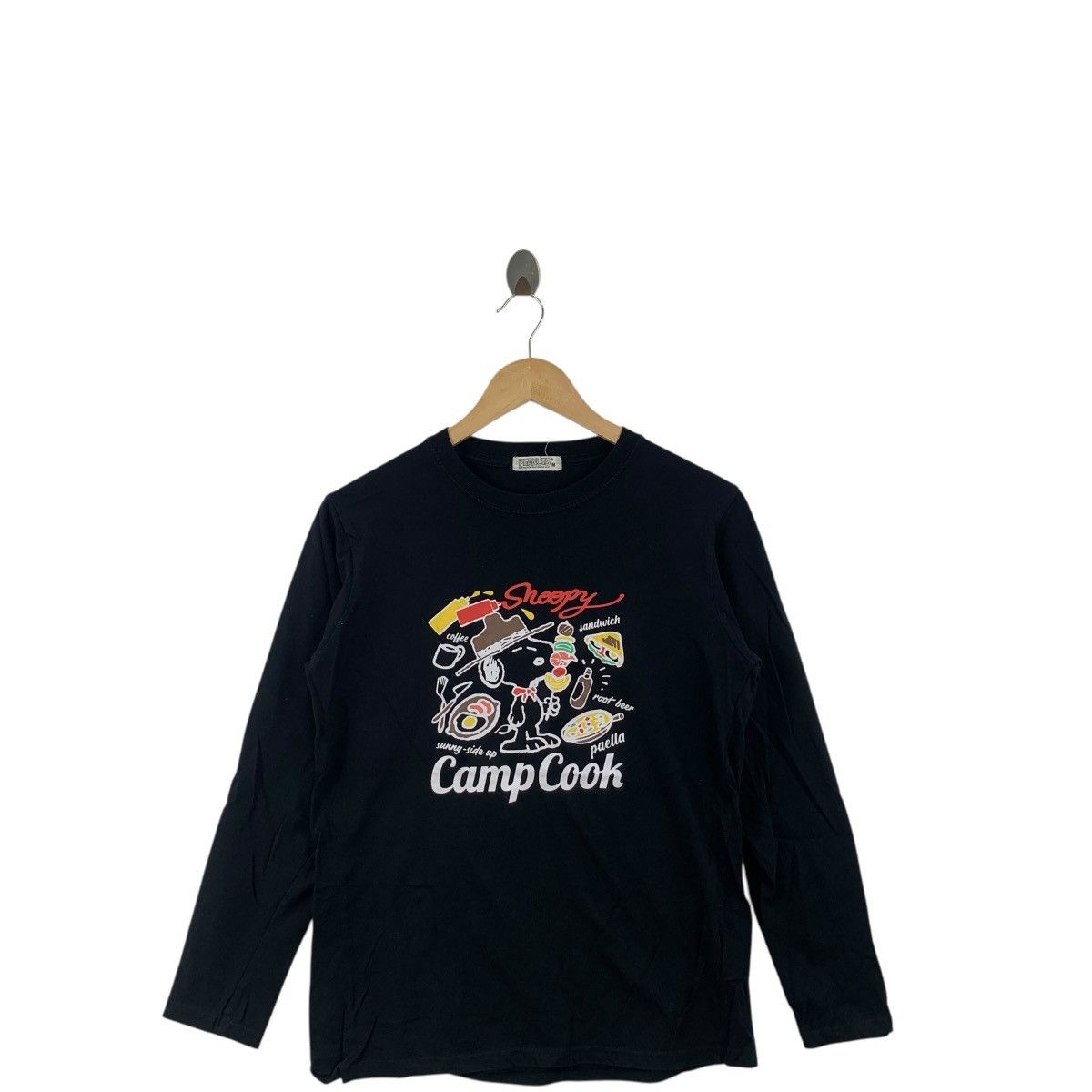 Peanuts Vintage PEANUTS Snoopy Camp Cook Long Sleeve T-Shirt Size US M / EU 48-50 / 2 - 5 Thumbnail