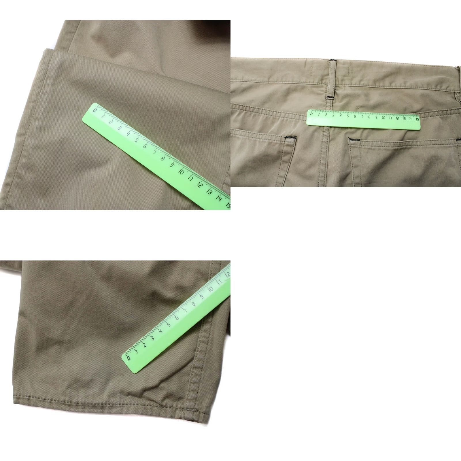 Vintage ACNE JEANS Trousers Men W31/L32 Button Fly Brown Dark Beige Regular Cotton Size US 31 - 8 Thumbnail