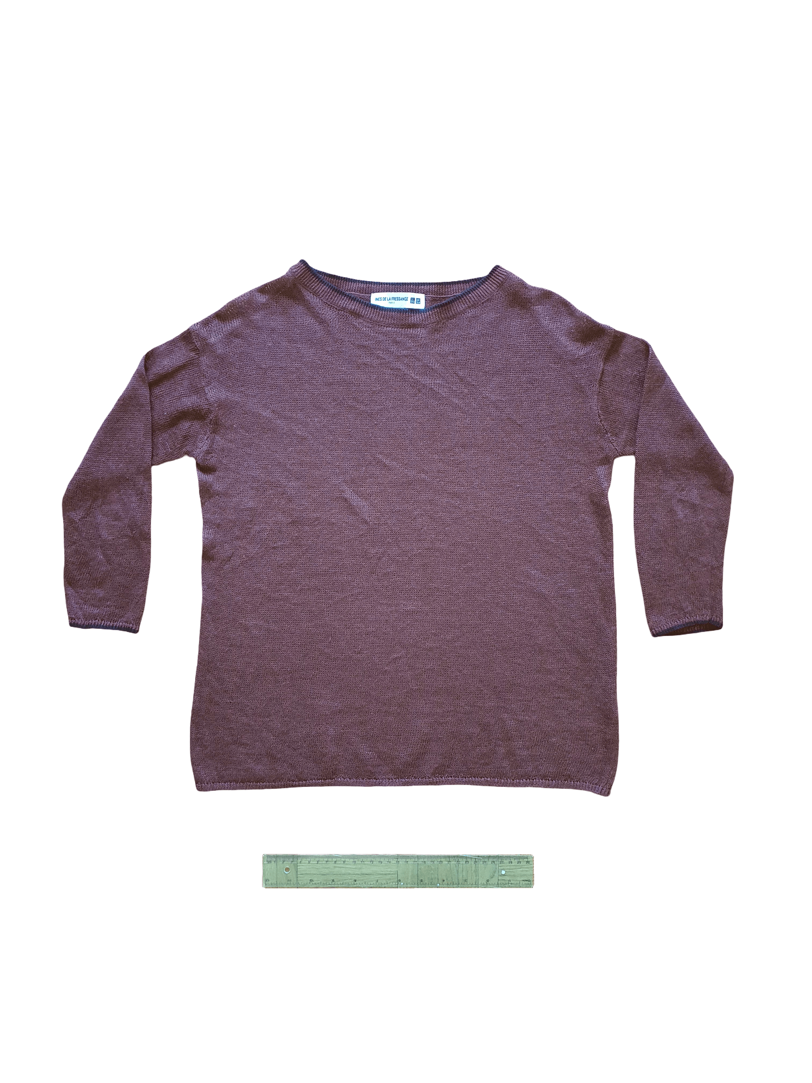 Japanese Brand × Uniqlo INES DE LA FRESSANGE - Women's Knit Top, 3/4 sleeve Size M / US 6-8 / IT 42-44 - 1 Thumbnail
