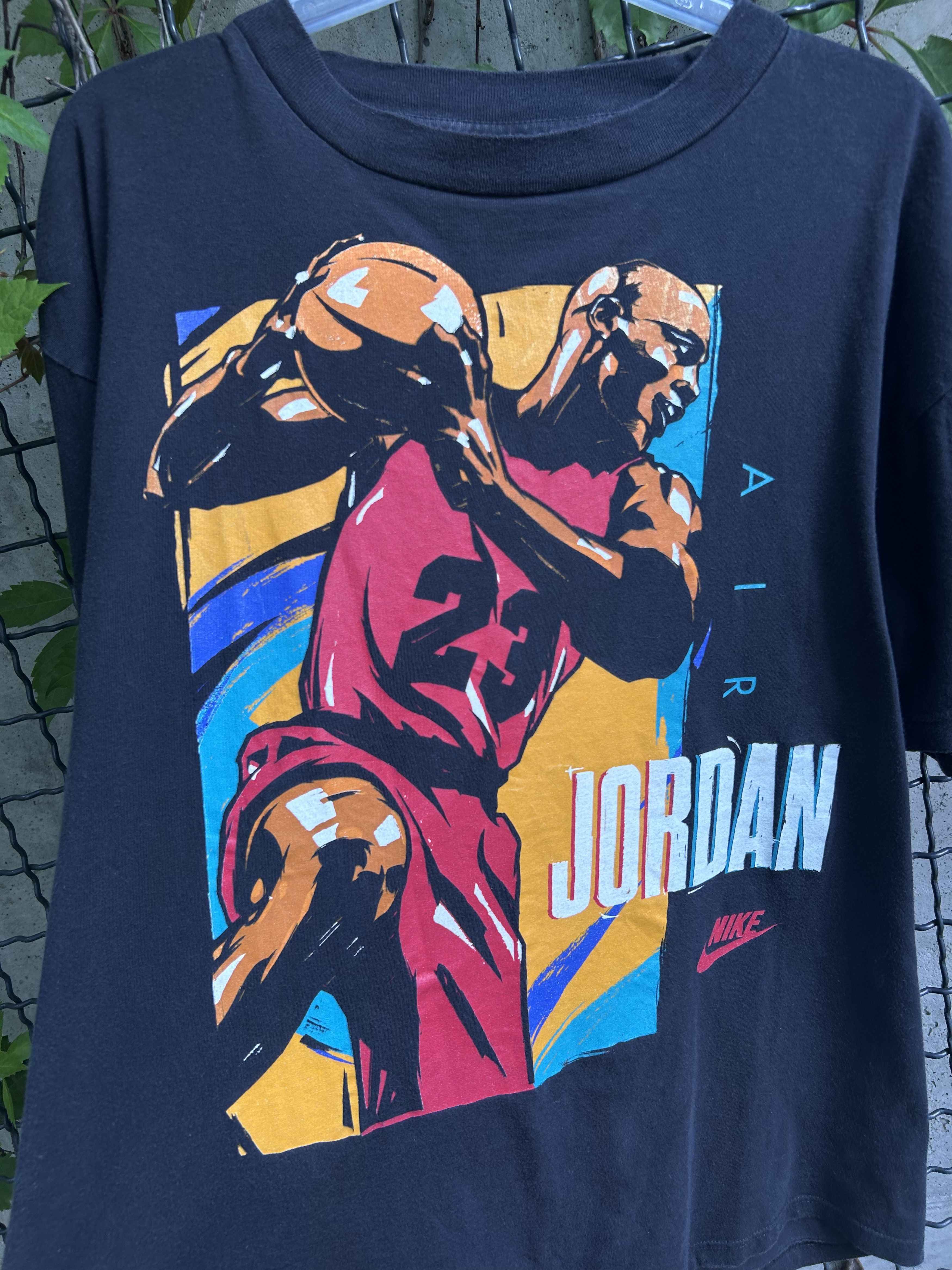 Nike Vintage 90s Nike Air Michael Jordan Streetwear T-shirt Size US XL / EU 56 / 4 - 4 Thumbnail