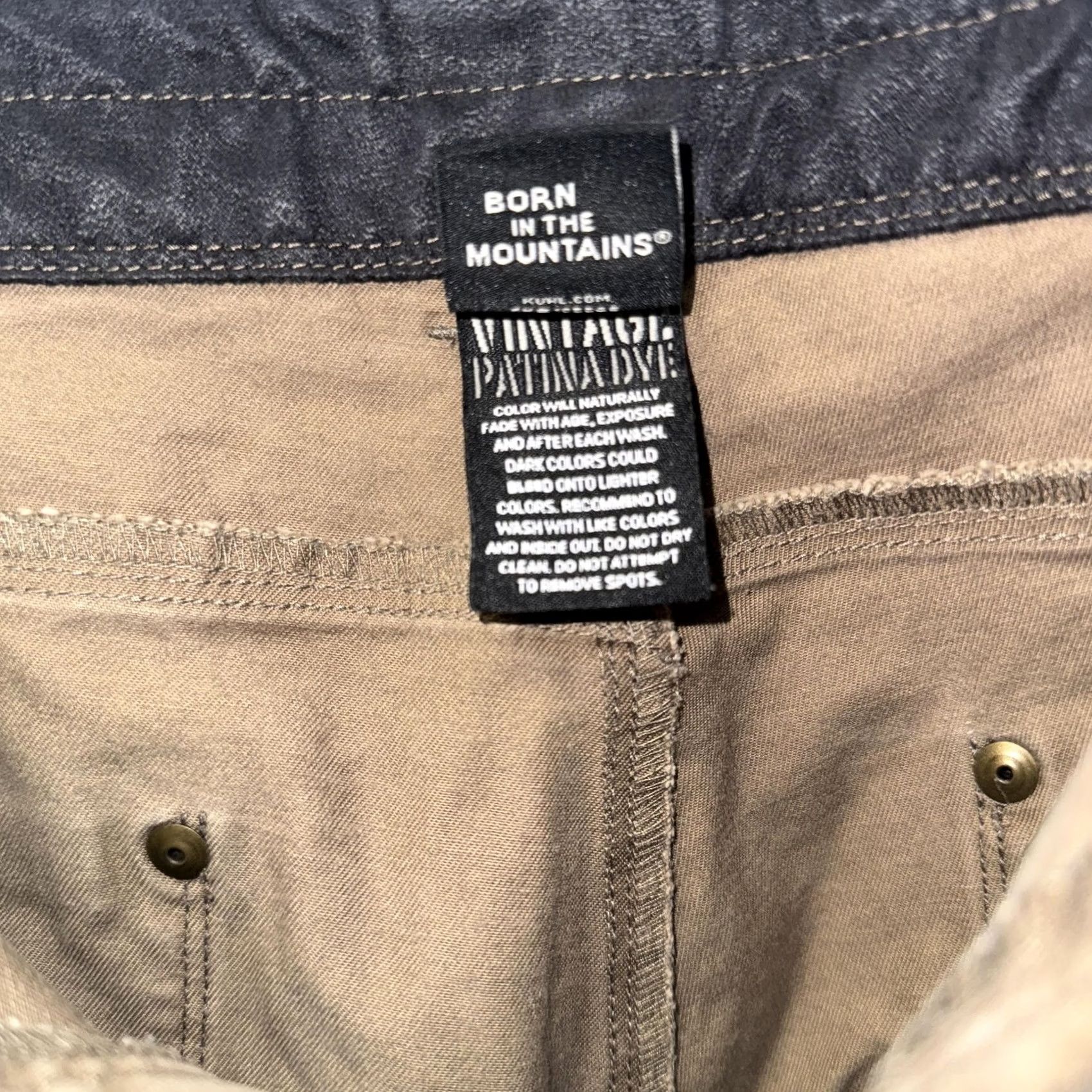Vintage KÜHL Pants Mens 38x30 Khaki Tan Outdoor Hiking Legendary Pants Zip Fly Articulated Mens Pants Parkas? Size US 38 / EU 54 - 7 Thumbnail
