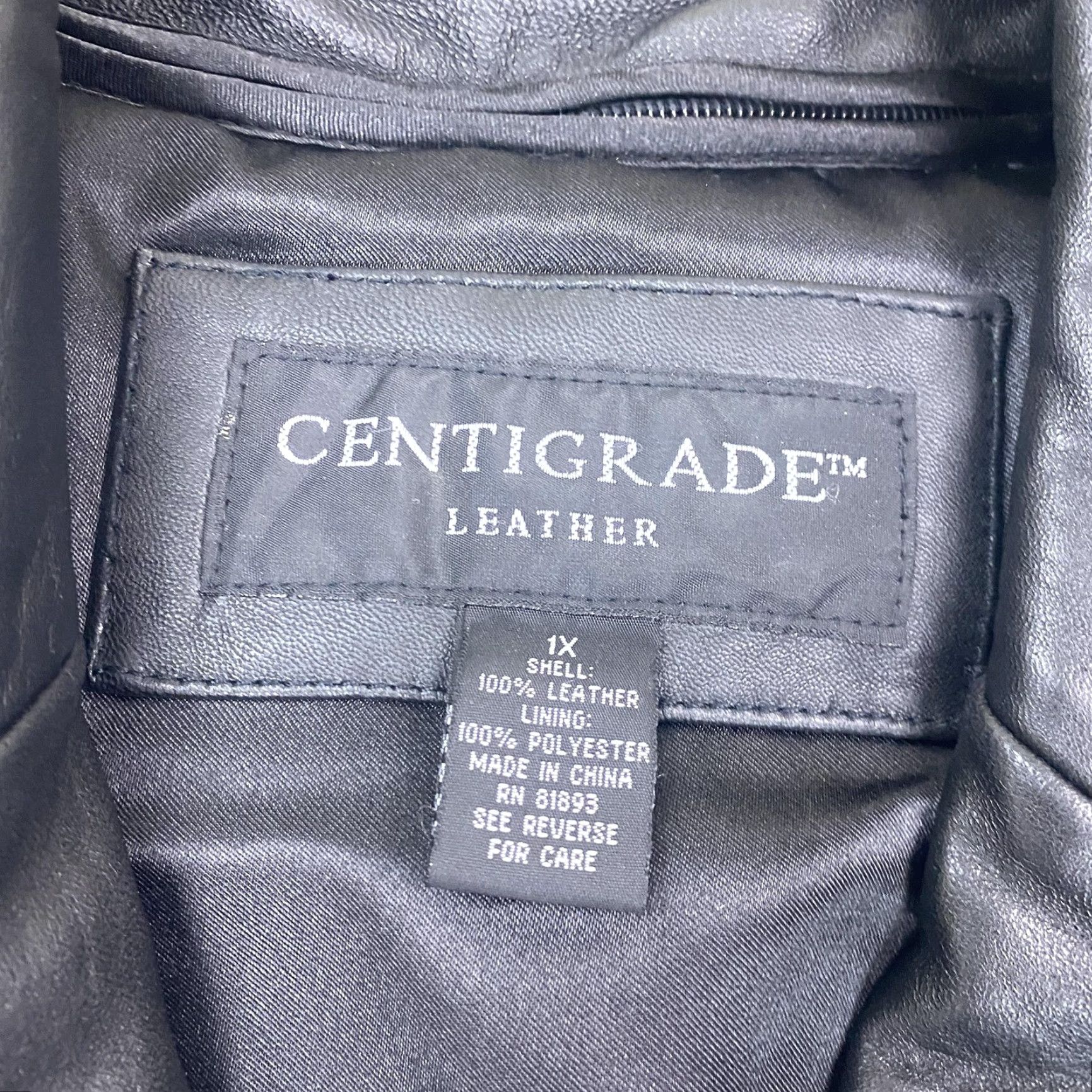 Vintage Centigrade Leather Coat Womens 1X Black Long Button Front Thermolite Lined Coat Size XL / US 12-14 / IT 48-50 - 3 Thumbnail