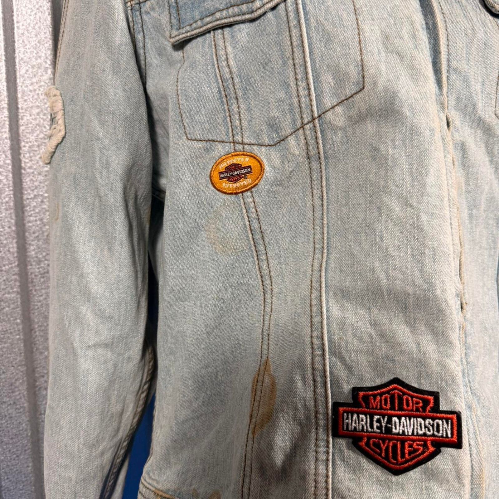 Harley Davidson Harley davidson denim patched jacket Size L / US 10 / IT 46 - 5 Thumbnail