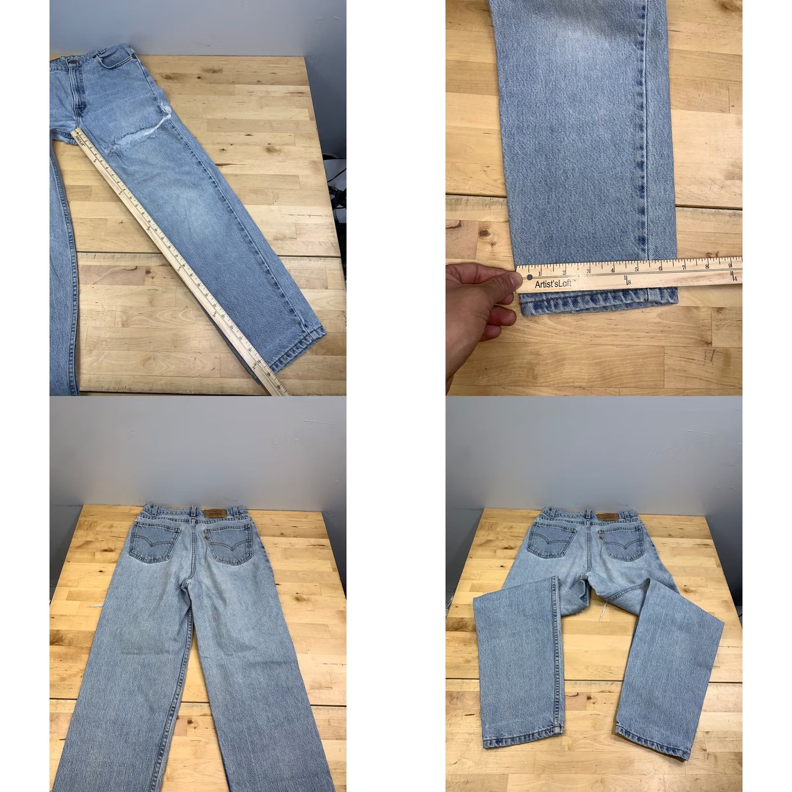 Levi's VINTAGE Levi's Orange Tab Jeans Women's 16 Regular Straight Relax 80s 90s Distress 13069 Size 38" / US 16 / IT 52 - 8 Thumbnail