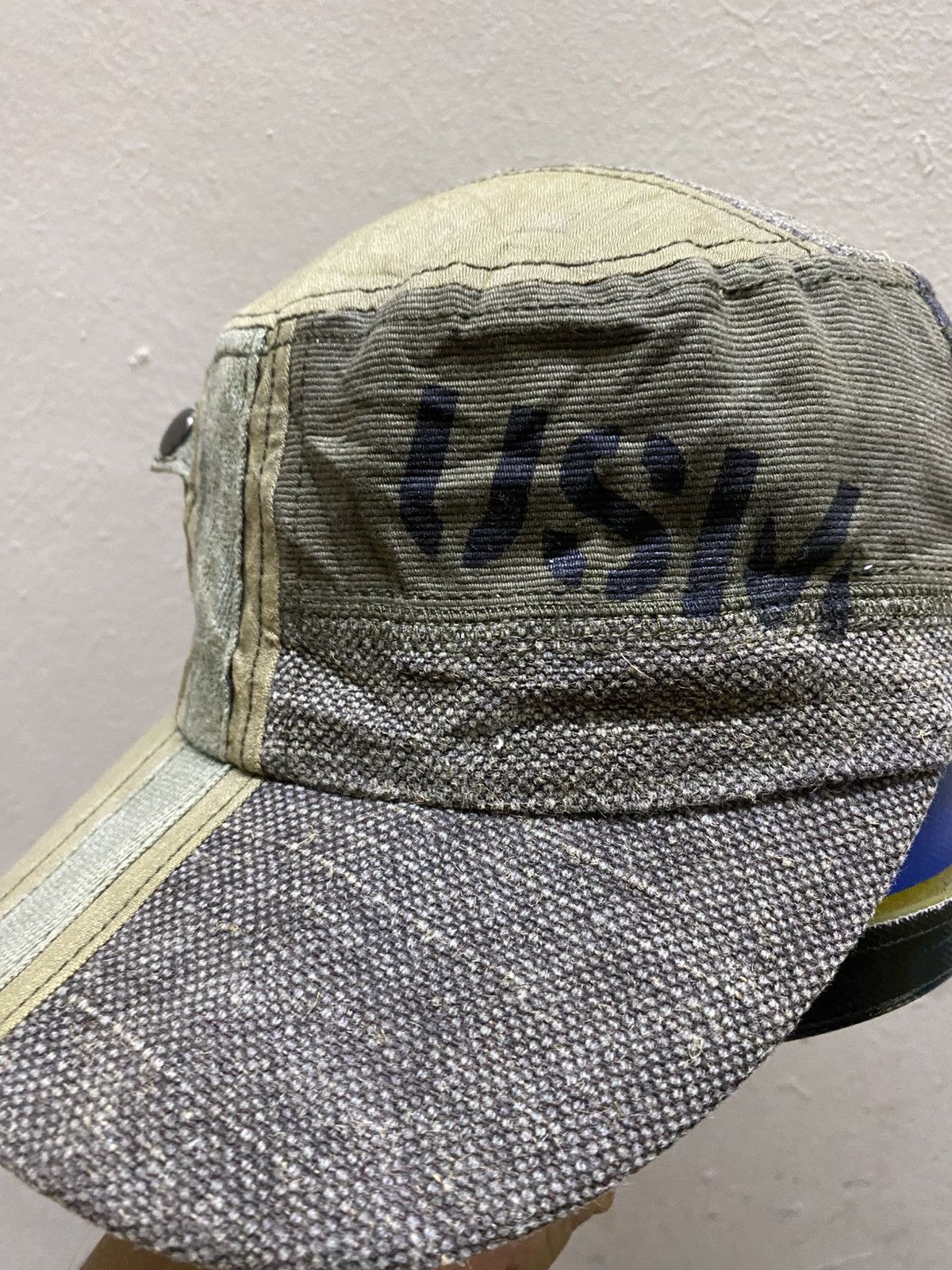 If Six Was Nine × Japanese Brand × Vintage Patchy Seam Vintage Grace Millitary Style Cap Hat Size ONE SIZE - 2 Thumbnail
