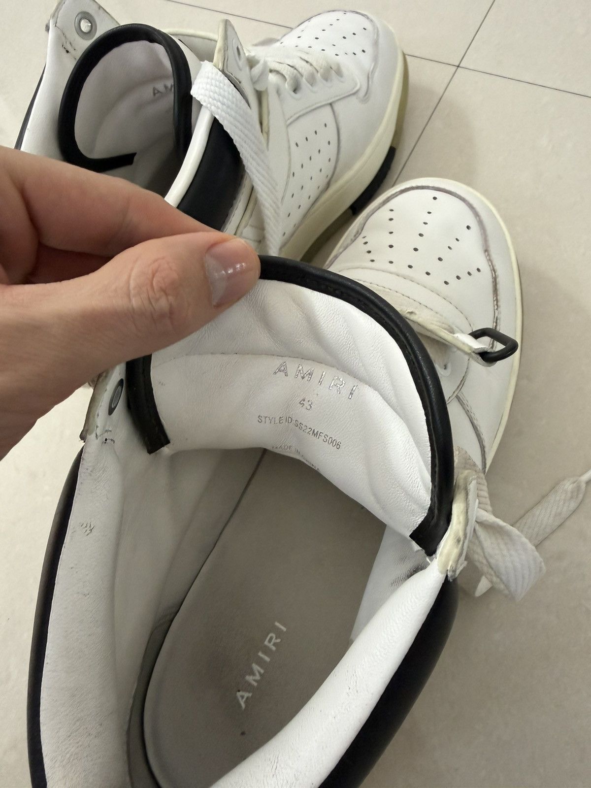 Amiri Amiri Stadium Mid 'White Black' Size US 10 / EU 43 - 5 Thumbnail