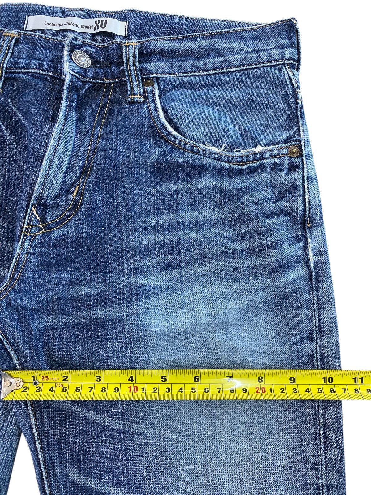 Edwin Edwin Faded Wash Whiskered Style Flare Jeans Size US 32 / EU 48 - 7 Thumbnail