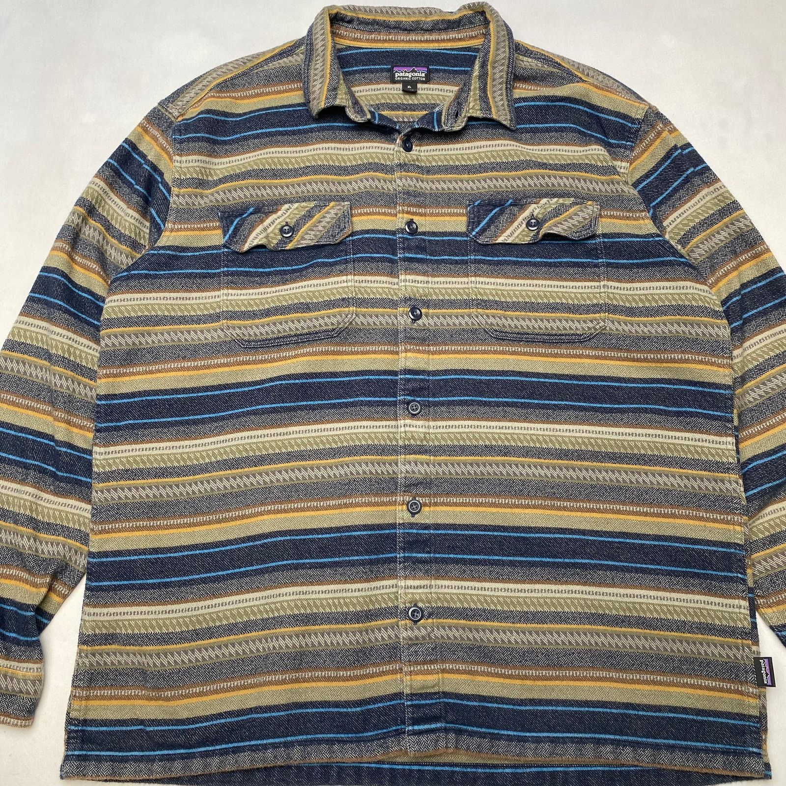 Patagonia Patagonia Long Sleeved Fjord Flannel Button Up Shirt XL Size US XL / EU 56 / 4 - 2 Thumbnail