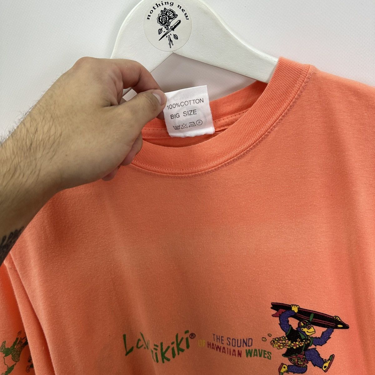 Vintage Vintage 90 LC Waikiki Sound of Hawaiian wave tee banana y2k Size US XL / EU 56 / 4 - 10 Thumbnail