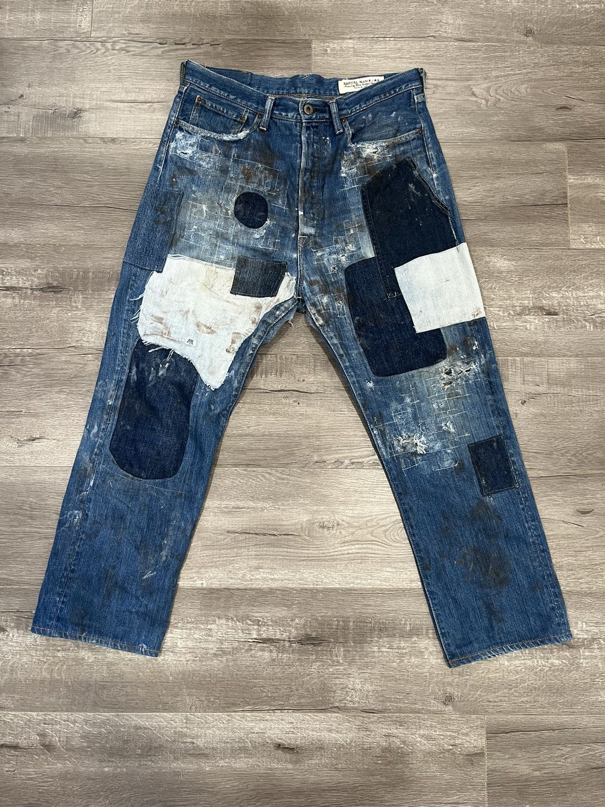 Japanese Brand Kapital Painter Patchwork Denim Size US 34 / EU 50 - 2 Thumbnail
