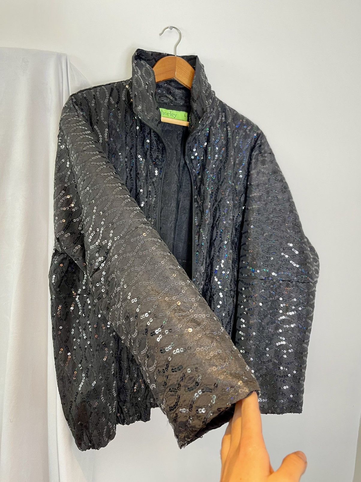 Chorley × Handmade Chorley Oversized AW Sequin Track Jacket Size US L / EU 52-54 / 3 - 3 Thumbnail
